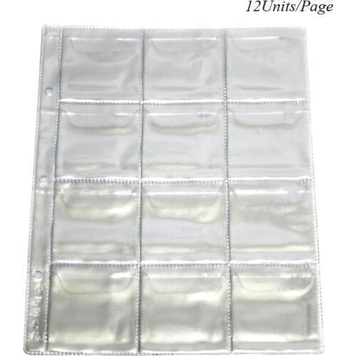 10Pages/Lot Coin Album PVC Collection Book Collection Coin Holders Protection Album for Coins Collect Book Coin Sheets