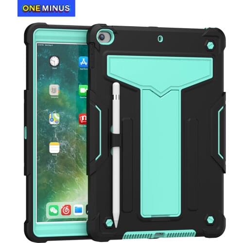 For apple ipad 10.2 Case 2020 2019 Cover Shock Absorbent Dual Layer Silicone Hard PC Bumper Protective Tablet Funda Pad 7 8