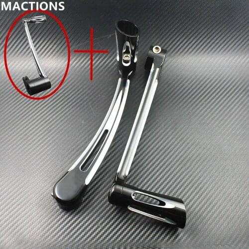 Black Brake Arm Kit Shift Lever Shifter Pegs For Harley Touring Road King 08-16 Softail Fatboy 00-16 Brake Pedal