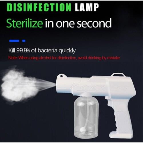 CK-18 500ml Portable Household Disinfection Gun Sprayer Usb Charging Blu-ray Atomizing Gun Wireless Nano Steam Alcohol Spray Gun