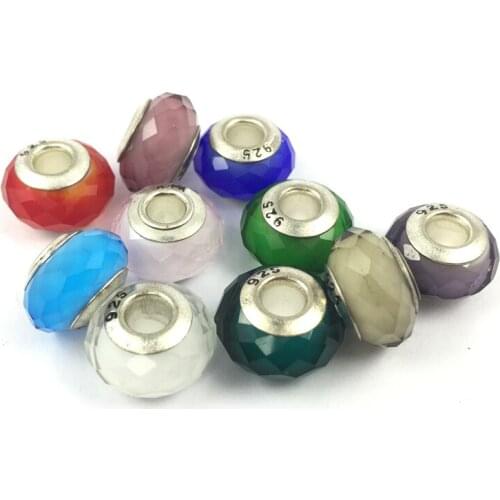 DIY Jewelry Chamilia Silver Plated Bead Crystal Charm European Beads Fit Charms Bracelets & Bangles