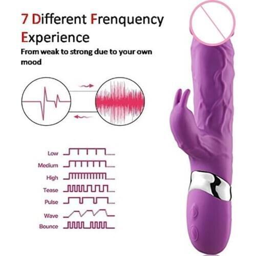 Double Motors Rabbit Vibrator Big Dildos For Women Clitoris Vagina G Spot Vibrator Female Erotic Sex Toys For Adult Masturbator