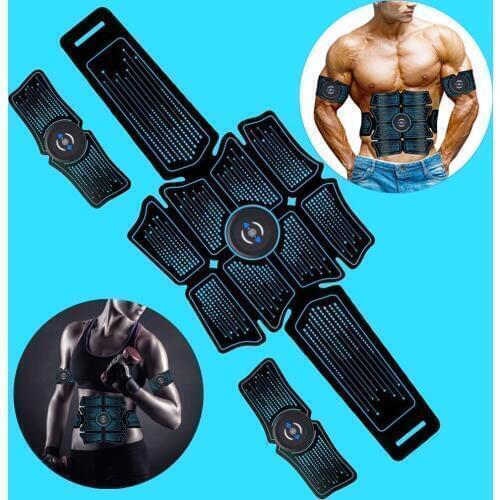 EMS USB Rechargable Equipment Training Muscles Electrostimulator Toner Gym Abdominal Muscle Stimulator Trainer Sport Fitness