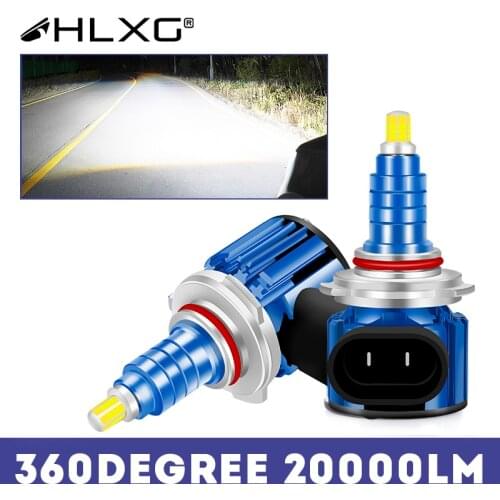 HLXG 20000LM 360 h7 led H4 H8 H9 H11 9005 9006 HB3 HB4 LED canbus auto bulbs luces headlight wireless car Lights lamp 12V 6500K
