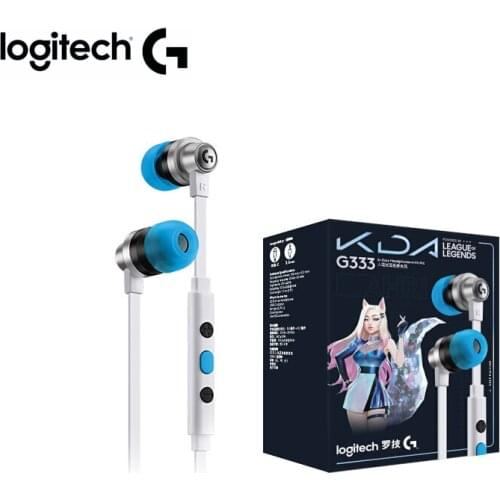 Logitech G333 3.5mm KDA Limited Edition In-Ear Gaming Headphones With Microphone Professional USB Gaming Headset