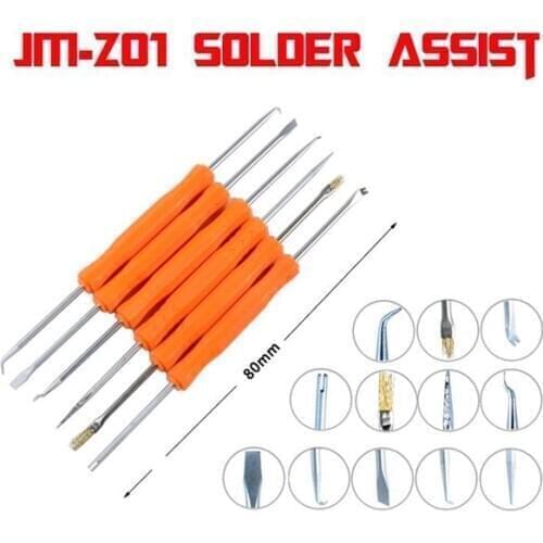 JAKEMY JM-Z01 6 in 1 Solder Assist Desoldering Tool Circuit Board Soldering Aids PCB Cleaning Kit