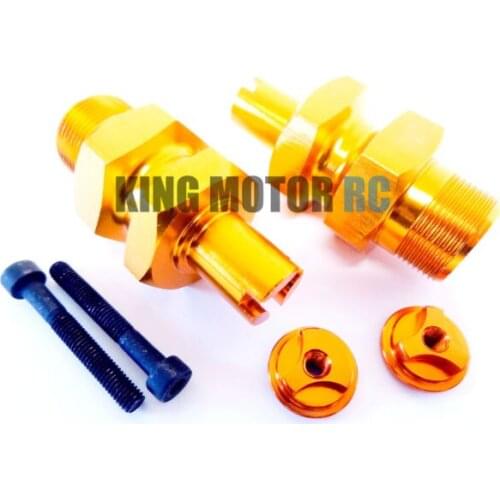 King Motor Aluminum Clipless Front 1" Extended Hubs Fits HPI ajia 5b 5T SS Rovan