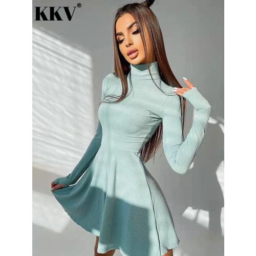 Модные трикотажные платья KKV China At AliExpress