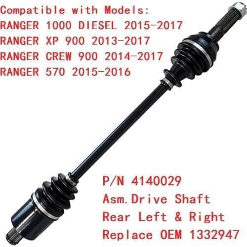 CV Axle Drive shaft Rear CV Joint Plunging Kit For POLARIS Ranger Crew XP 900 1000 Ranger XP 570 900 1000 Ranger 570 900 1332947