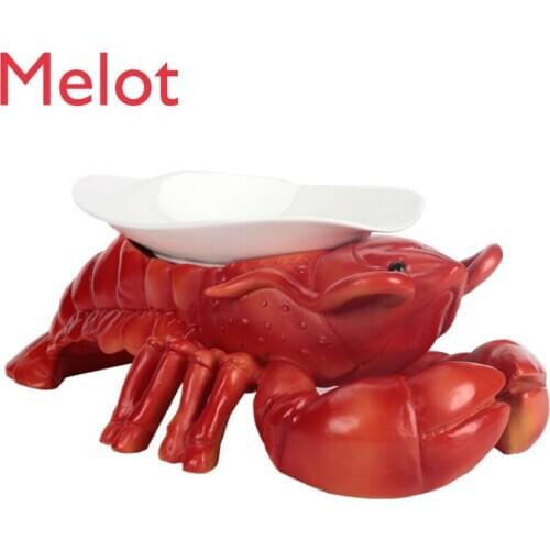 Chinese-Featured Crayfish Creative Tableware Restaurant Theme Club Artistic Cuisine Private Home Cuisine Dishes