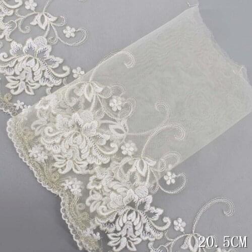 29Yds Light Green Pink Mesh Tulle Flower Edge Embroidered Lace Trims DIY Sewing Craft Laces Fabric for Bra Underwear Accessories