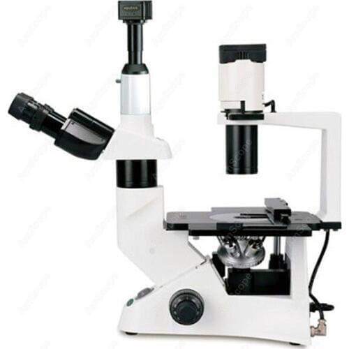 Inverted Tissue Culture Microscope--AmScope Supplies 40X-600X Advance Inverted Tissue Culture Microscope + 5MP Digital Camera
