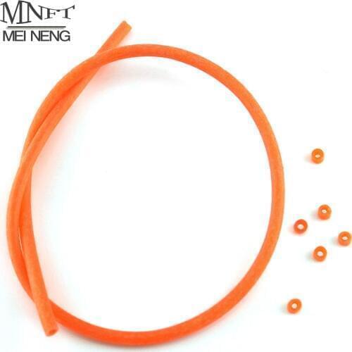 MNFT 30 PCS/Pack 2.5mm Diameter 30cm Length Rope Fishing Rubber Band Bait ,Rubber Tube for Fly Tying Fishing Float Seat Leader