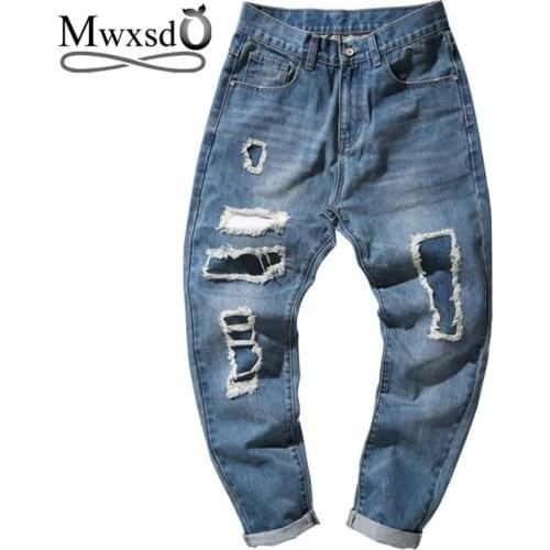 Mwxsd Ripped Jeans For Men