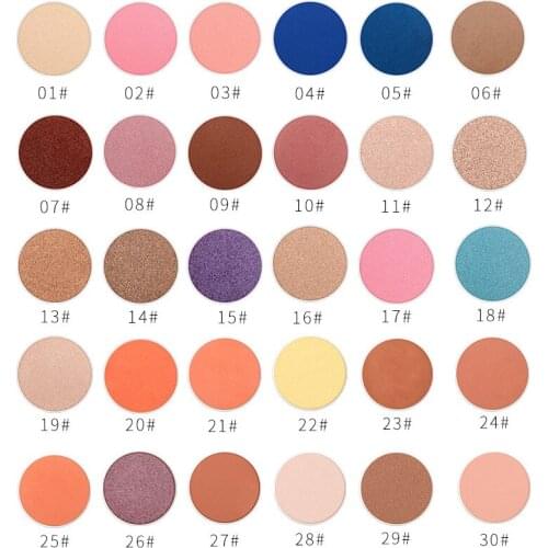 57 Colors Single Eyeshadow Natural Smooth Glitter Metallic Long Lasting Smoky Eye Shadow Makeup Cosmetics Matte Wholesale DIY