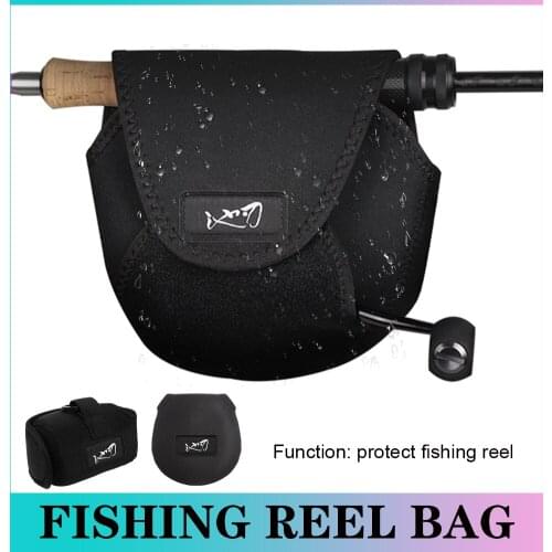 Portable Fishing Reel Bag Waterproof Protective Cover Storage Pouch for Saltwater Freshwater Spinning Baitcast Trolling Reel Set