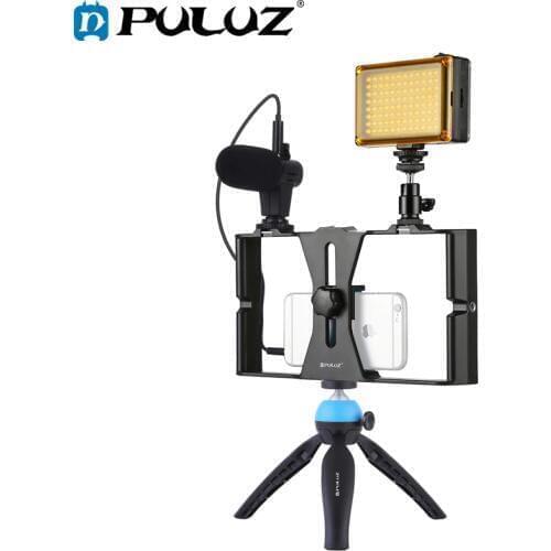 PULUZ Smartphone Video Rig Filmmaking Recording Handle Stabilizer Bracket For iPhone/Smartphone
