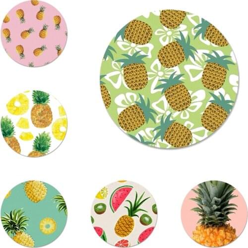 Cartoon Pineapple Pattern Fruit Badge Brooch Pin Accessories For Clothes Backpack Decoration gift