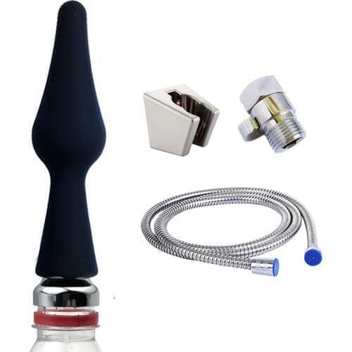 Wetips Silicone Bathroom Toilet Shower Enema Shower Nozzle For Syringe Douche Anus Cleansing Shower Head Anal Enema Cleaner