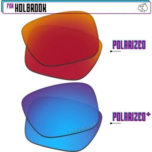 EZReplace Polarized Replacement Lenses for - Oakley Holbrook Sunglasses - BlueP Plus-RedP Plus