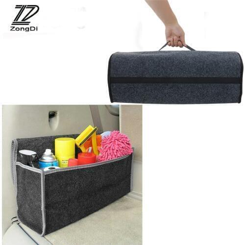 ZD For Alfa Romeo 159 BMW E46 E39 E36 E90 Audi A3 A6 C5 A4 B6 B8 A8 4 Car Rear Boot Portable Debris Bag Trunk Storage Organizer