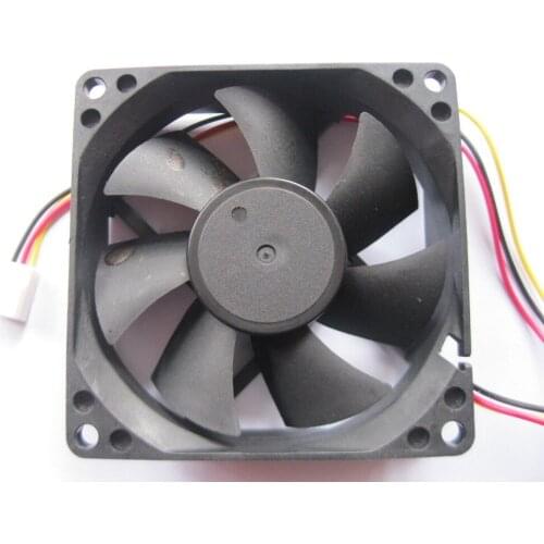 10 pcs Brushless DC Cooling 7 Blade Fan 8025S 12V 80x80x25mm 3Wires
