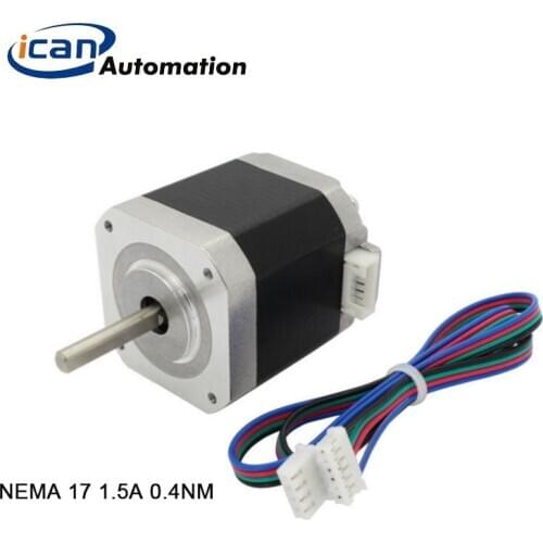 ICAN 10PCS Steppers Motors Electric Nema 17 Pancake CNC Printer Cable Phasing Kit Micro Motor Engine