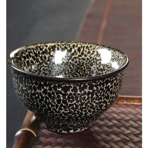 2 handmade tea sets, tea cup with black sky, Yao pattern, Master Cup, ceramic tea tasting, single cup, kiln glazed tea bowl