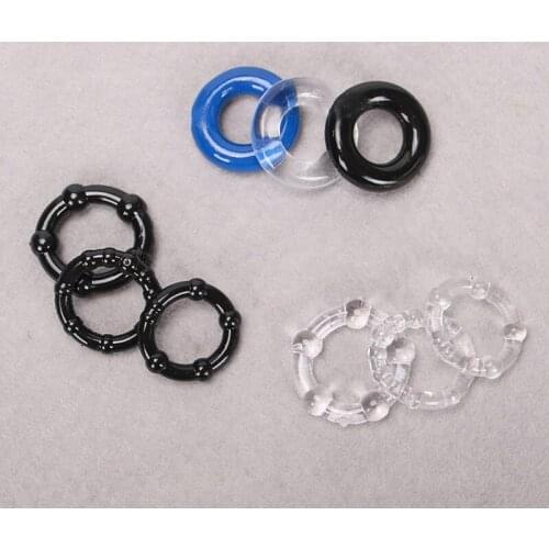 3Pcs/set Silicone Cock Rings Delay Ejaculation Penis Rings Adult Sex Toys Sex Products For Men Couple Game Sex Shop Hot Sold