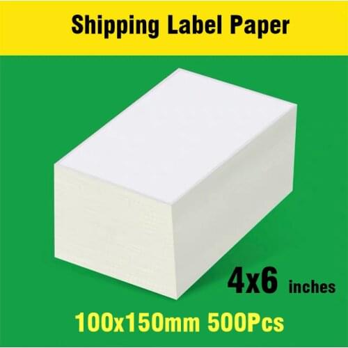4 Inches Thermal Shipping Label Paper 100x150mm 100x100mm Sticker Adhesive Paper Use For Thermal Label Printer Ebay Shopify