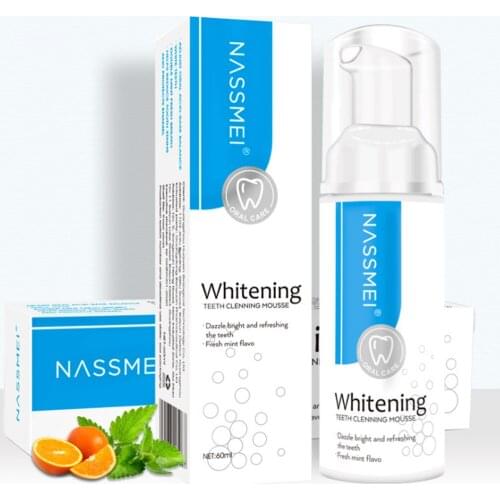 60ml Deep Cleaning Foam Toothpaste Toothpaste Mousse Soda Mousse Tooth Stain Remover Teeth Whitening Accessories