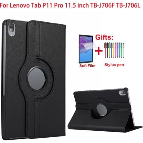 360 Degree Rotating Tablet Case For Lenovo Tab P11 Pro Case 11.5 inch TB-J706F TB-J706L Capa Funda Coque