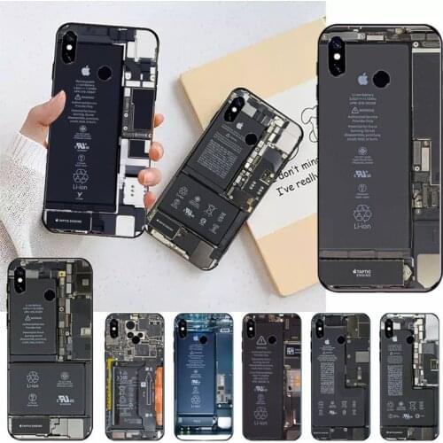 Circuit board pattern Phone Case For Xiaomi Redmi note 7 8 9 t max3 s 10 pro lite coque funda shell cover