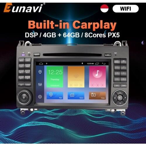 Eunavi 2 Din Android 10 Car Radio Multimedia Player GPS For Mercedes Benz B200 B class W245 B170 W209 W169 Sprinter 2Din DVD