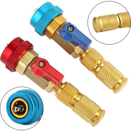 Artudatech HVAC AC Valve Core High & Low Pressure Quick Remover Install Tool For R134A R12