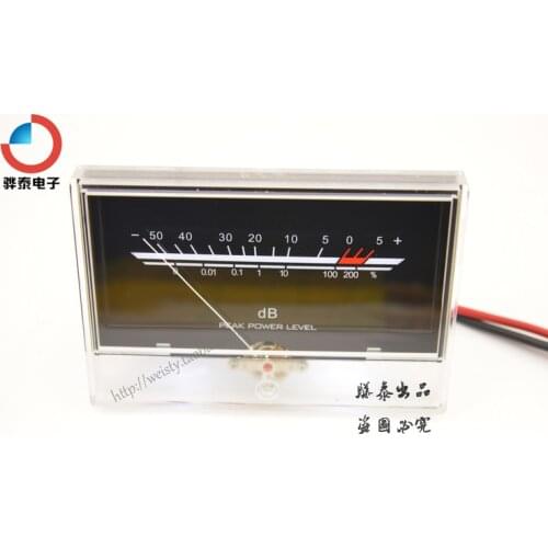 1pcs P-134 VU meter Power level meter audio DB meter backlight for WA133 Chassis