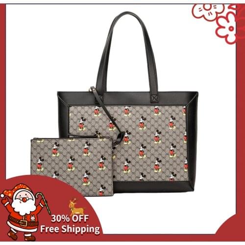 2020 Hot Sell Lovely Shoulder Bag Large Capacity Womens Handbag Portable Bucket Bags PU Mickey Shopping Totes Bolsa Feminina