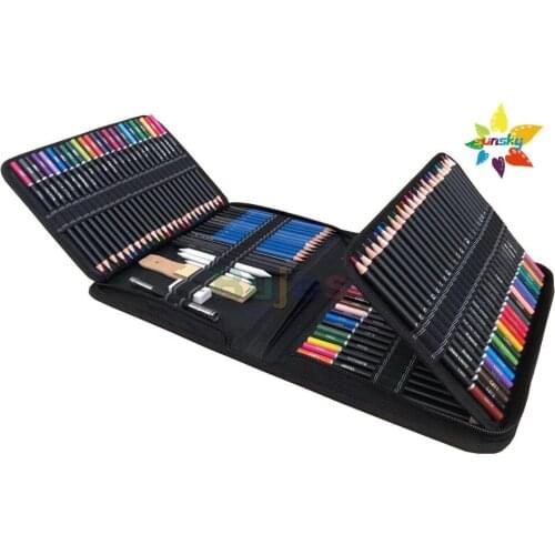 Yover 144 PCS Art drawing tools Carbon pencil set Sketch pencil Colored pencil set Charcoal painting Professional art supplies