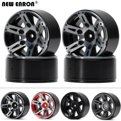 NEW ENRON 4PCS Aluminum Beadlock Wheel Rim 1.9" RC RACING 1/10 Axial SCX10 90046 D90 TRX-4 MST jimny RC4WD TF2 D90 D110