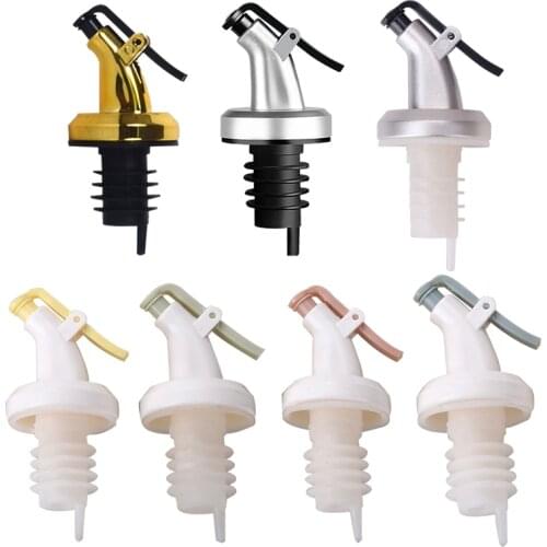Foodgrade Bottle Stopper Soy Sauce Condiment Dispenser Nozzle Olive Oil Sprayer Dripless Capped Spout Leak-proof Wine Cap Pourer