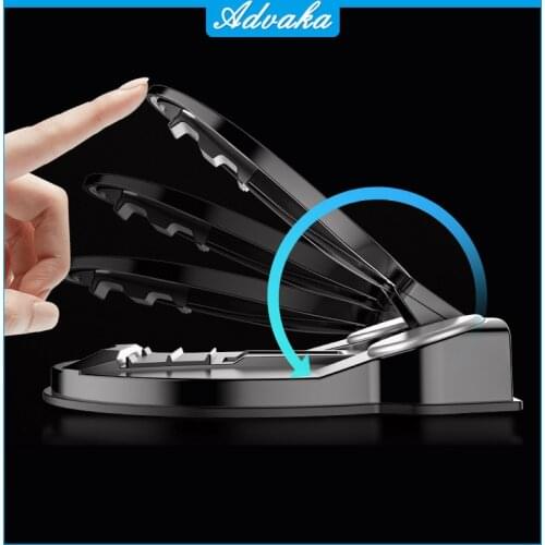 Adjustable Car Holder Cell Phone Adhesive Cradle Clip-on Stand Dashboard Portable Mount Stand