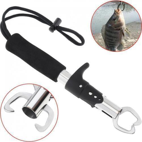 Fish Grip Lip Trigger Lock Gripper Clip Clamp Grabber Fish Pliers Grab Fishing Tackle Box Accessory Tool