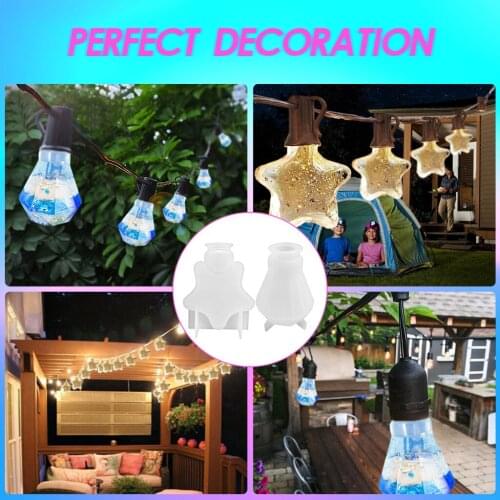 Light Bulb Silicone Molds LED Bulb Crafts Resin Art Moulds for Resin Casting DIY Crystal Epoxy Crafts for Jewelry Making Tools