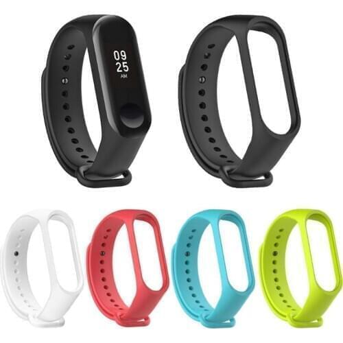 For Xiaomi Mi Band 3 4 Sport Strap Watch Band Silicone Wrist Strap For mi Band4 Band3 Smart Bracelet Replacement Miband 4 Strap