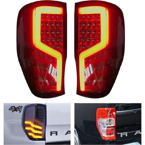 Vechile Exterior Rear Lamp For Ford Ranger T6 T7 T8 Xl Xlt Wldtrack Led Rear Light Turn Signal Reverse Day Lights 2012-2019