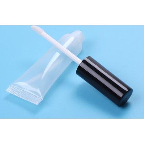 1pcs Squeezable Clear Hose Lipstick Lip Glaze Tubes Empty Gloss Bottle Container Liquid Eye Shadow Tube Plastic Containers