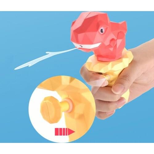 Water Soakers Lovely Watertight Design Plastic Cartoon Dinosaur Kid Spray Toy Swimming Pool Blaster Fighting Toys Pistol Pump