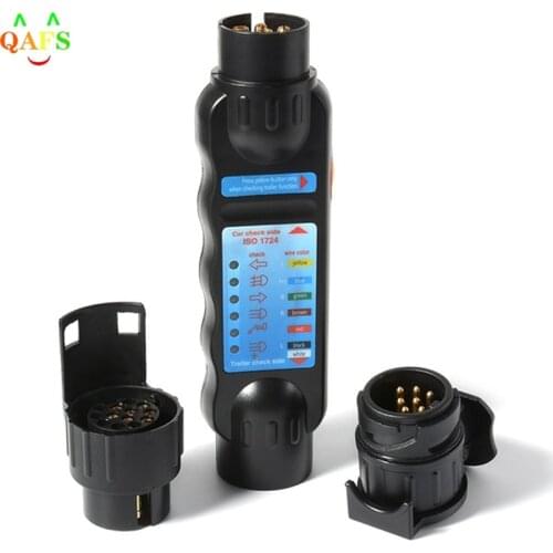 High Quality Car Truck Trailer Plug Mainly Durable Socket Tester Wiring Circuit Light Test Tool 12V 7-Pin