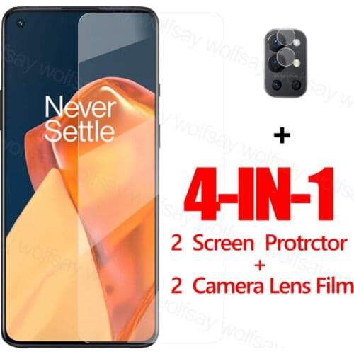 Screen Protector For OnePlus 9R Glass For OnePlus 9R Tempered Glass Clear Protective Phone Film For OnePlus 9R Camera Lens Film