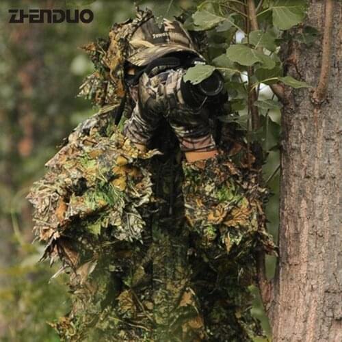 ZHENDUO Outdoor Bionic Ghillie Suit Sniper Camouflage Tactical Clothing Outdoor camping clothes